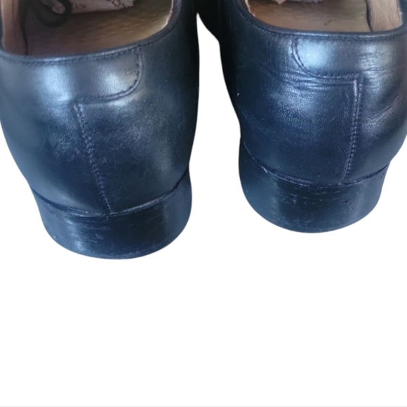 Desai Men's Classic Black Leather Handmade Dress Cap Toes Oxford Shoes Sz 42 - Picture 4 of 10